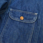 ~60's INDIGO 4POKETS DENIM COVERALL... 42