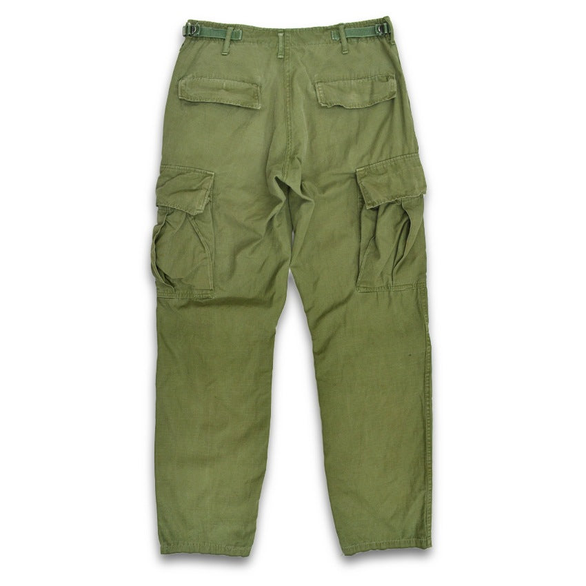 60's US ARMY Jungle Fatigue Pants, 1969 Modified... SMALL