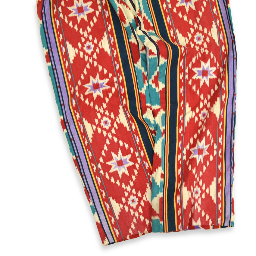 ~70's Steve Petix 'Native Pattern' Cotton Slacks...