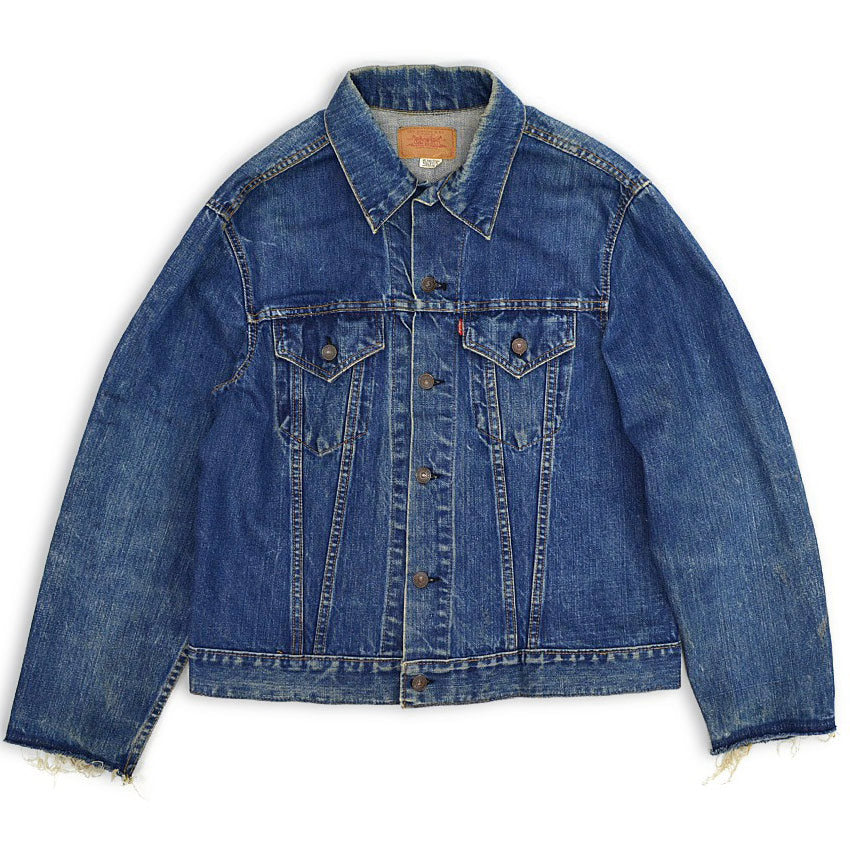 60's Levi's 70505 BIG-E Denim Jacket Cuff Cut!! ... Actual size 44