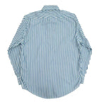 1980's BANANA REPUBLIC SAFARI & TRAVEL STRIPE SHIRT...S