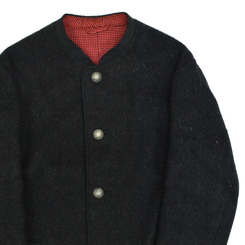 ~40's BLACK PURE WOOL TIROL JACKET...