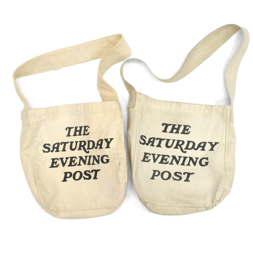 OLD THE SATURDAY EVENING POST DELIVERY BAG... MINT