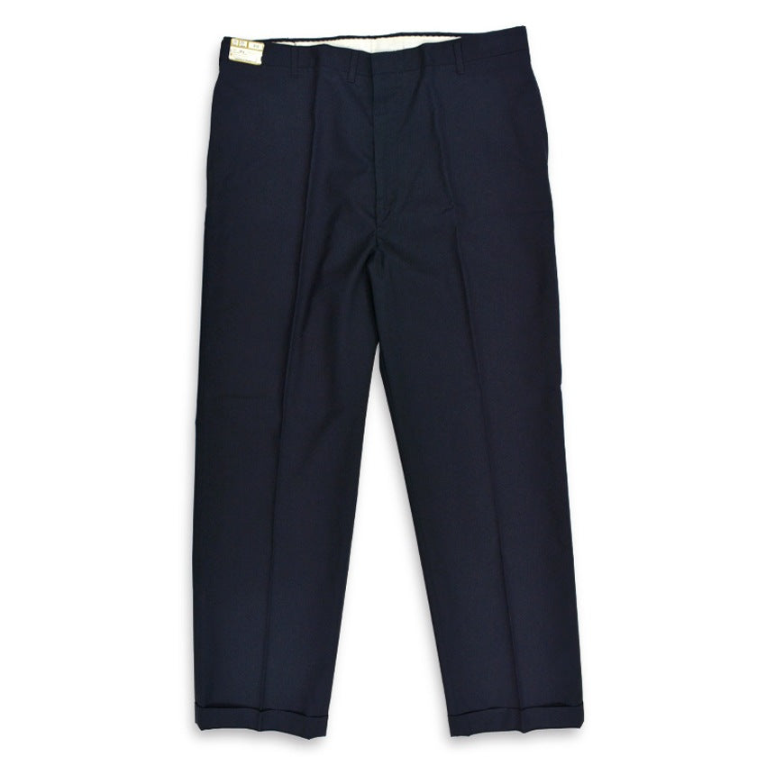 60's Deadstock LEVI'S 549-3318 STA-PREST SLACKS DARK NAVY... W38 L29