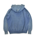 ~70's Faded Color Sweat Zip Up Hoodie with Separate Pockets...