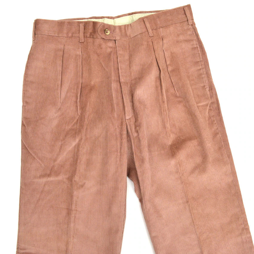 1990's Deadstock HAGGER Thick Pink Corduroy Slacks... W33 L32
