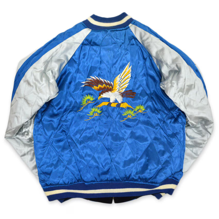 1950s THULE GREENLAND SOUVENIR JACKET (Sukajan, black velvet)...