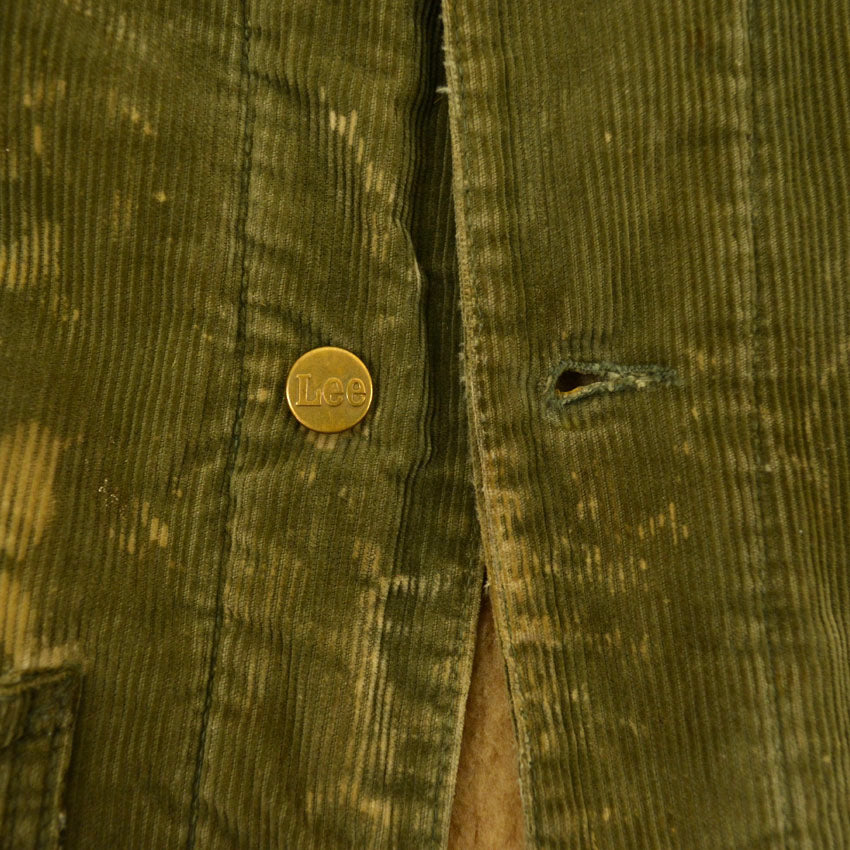 1970's Lee Green Corduroy Boa Lining Coverall...