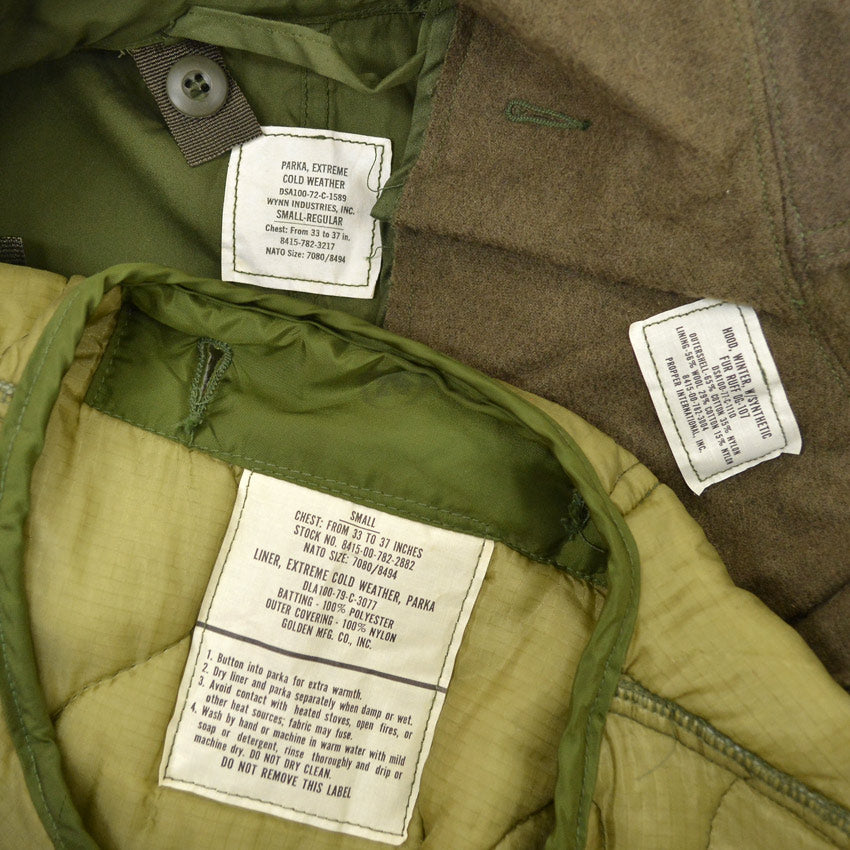 1970's Deadstock USARMY M-65 PARKA, FULL SET ... S