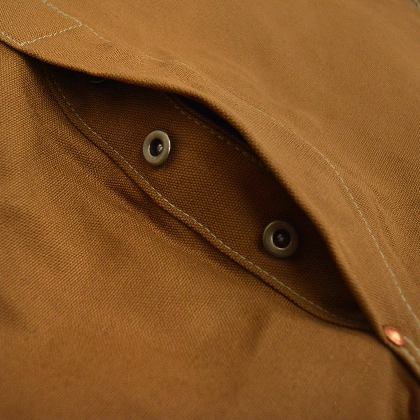 1970's Deadstock CARHARTT BROWN DUCK DOUBLE KNEE OVERALL...W36 L28