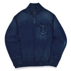Polo by Ralph Lauren Indigo Dyed Hi Neck Sweat Shirt... XL