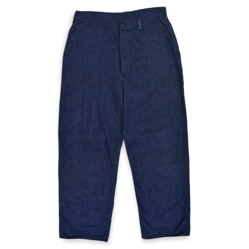 1940's USNAVY WW2 DENIM TROUSERS STENCIL...W33