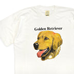 1990's Deadstock SCREEN STARS Golden Retriever Dog Print T-shirt ... XL