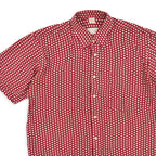 1960's〜 Deora Square Dots Rayon S/S Shirt Blood ... 40
