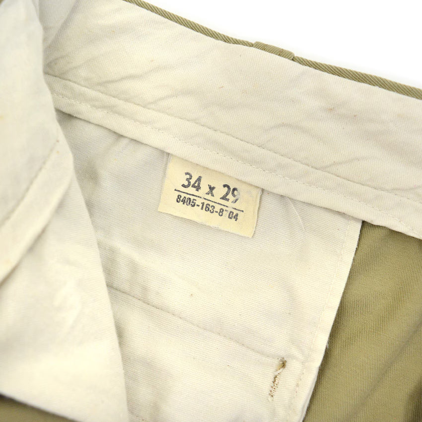 1960's USARMY CHINO KAHKI TROUSERS...W34 L29