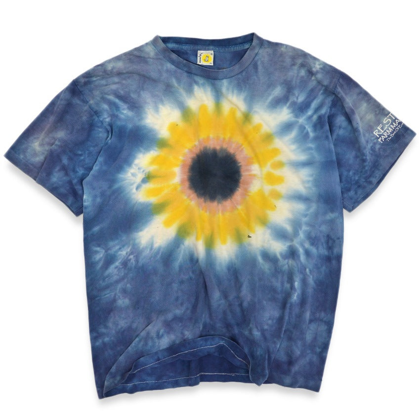 1980s SUNDOG Sunflower Tie-Dye T-Shirt ... XL
