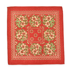 1920's~ DEADSTOCK FLORAL TURKEY RED BANDANA...