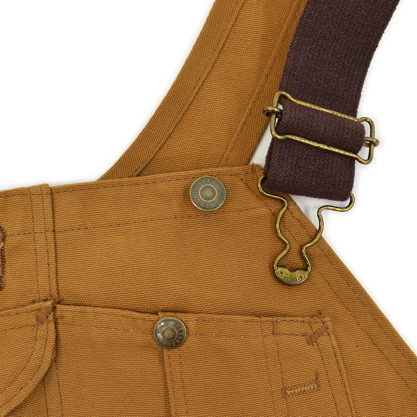 1990's DEADSTOCK KEY BROWN DUCK DOUBLE KNEE OVERALL... W36 L30