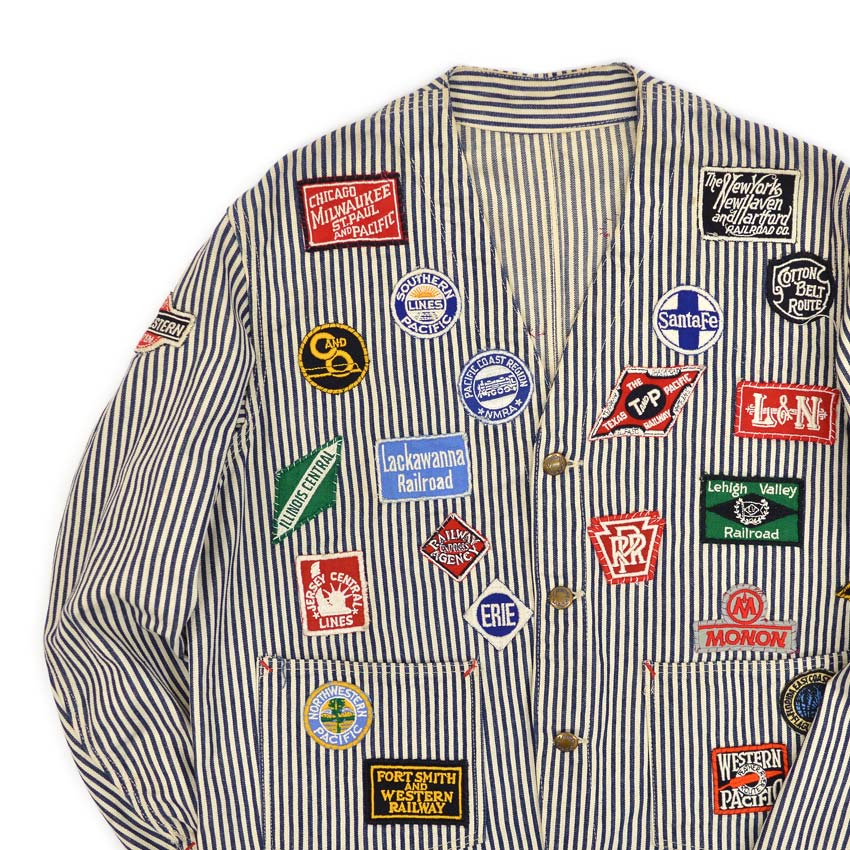 〜1950's EXPRESS STRIPE RAILROAD MEMORIAL ENGINEERS JACKET ...