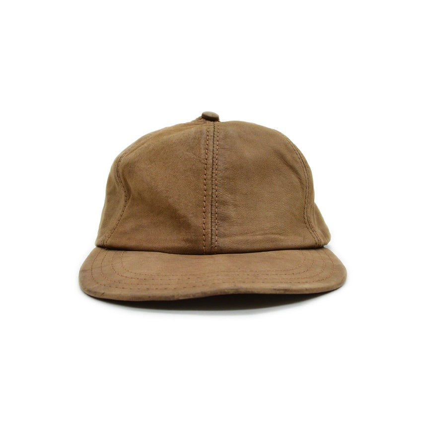 1980's ADVENTURE BOUND BROWN LEATHER CAP...