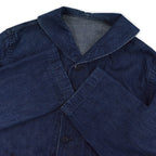 1940's U.S.NAVY WW2 SHAWL COLLAR DENIM JACKET BACK PAINT DARK ...