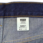 2000's DEADSTOCK Levi's 505 DENIM PANTS USA IMPORTED FABRIC... W34 L30
