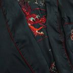 1950's~ JAPAN SOUVENIR EMBROIDERY SUKA GOWN... Fits like L