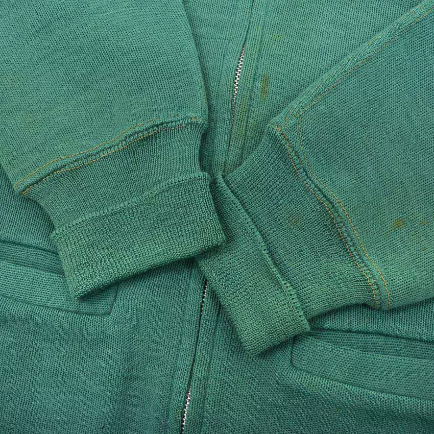 1950's SARBY SPORTSWEAR WOOL KNIT ZIP UP CARDIGAN ...