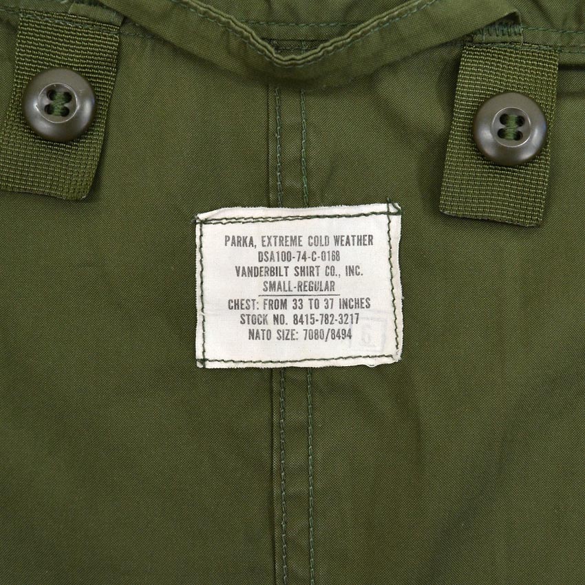1970's USARMY M-65 PARKA, SHELL & LINER SET ... S