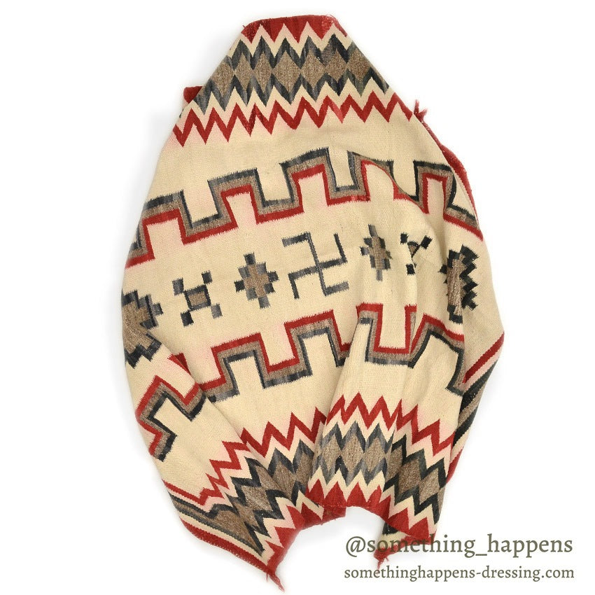 c.1930's NAVAJO RUG 卍 WHIRLING LOG SWASTIKA... 148cm×106cm