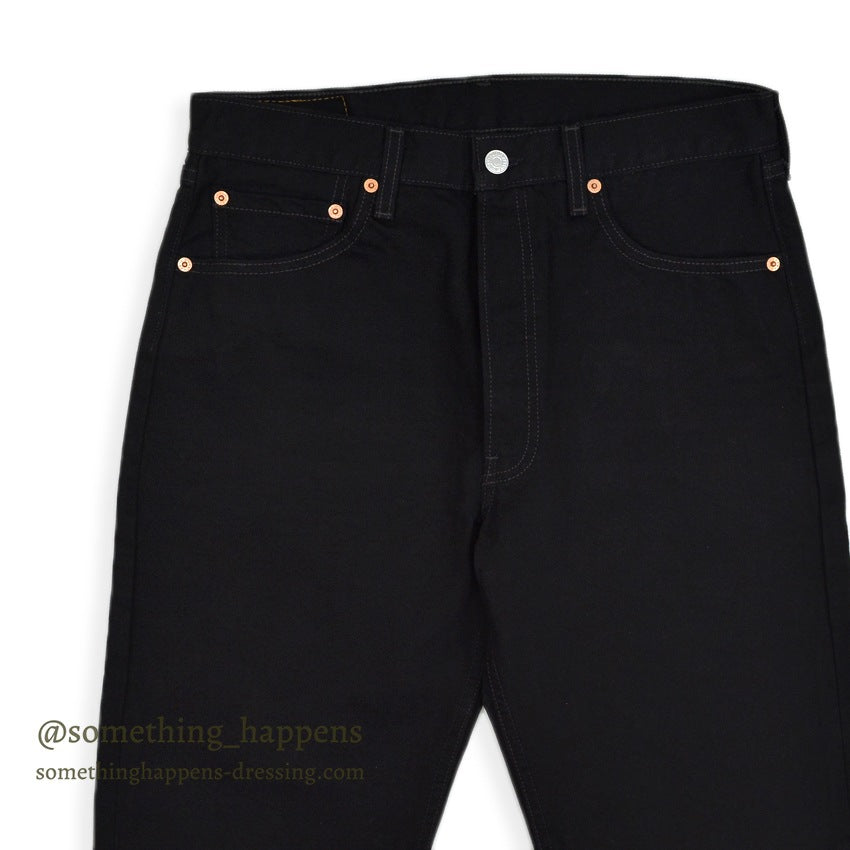 DEADSTOCK Levi's 501 BLACK DENIM PANTS Made in USA... W33 L32