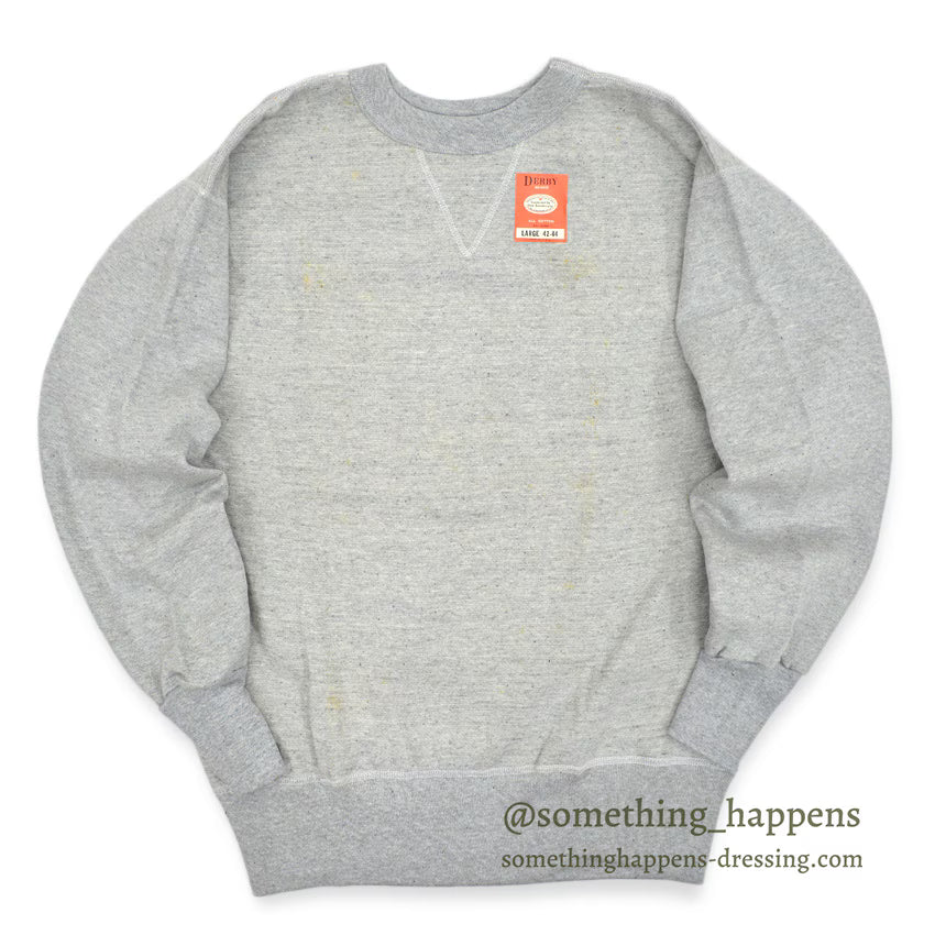 〜1960's DEADSTOCK DERBY BRAND SINGLE V ALL COTTON SWEAT SHIRT 1 ... L
