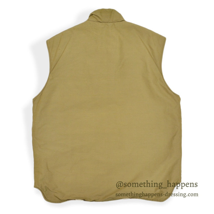 1970's L.L.BEAN REVERSIBLE VEST TAN ... L
