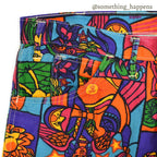 1960's~ CARHARTT CRAZY ZODIAC PATTERN PANTS...W35 L31