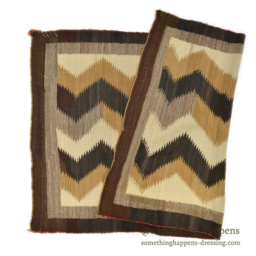 c.1940's NAVAJO RUG ZIGZAG LIGHTNING PATTERN... 163cm×110cm