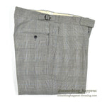 1960's~ EURO GLEN CHECK TROPICAL WOOL SLACKS... W32 L32