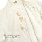 ~1930's ANGELICA JACKET CO. WHITE COVERALL CHANGE BUTTON... 40