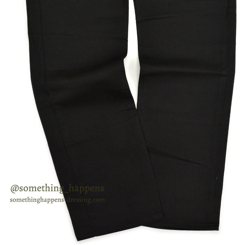1970's~ DEADSTOCK Lee RIDERS 200 BLACK COTTON TWILL PANTS... W34/L34
