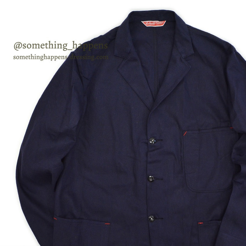 ~1960's DEADSTOCK CARHARTTS OVERALLS DARK NAVY WORK JACKET EURO... 42