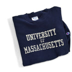 1980's CHAMPION UNIVERSITY OF MASSACHUSETTS REVERSE WEAVE SWEAT SHIRT ... L