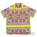 ~1960's LAGUNA ORIENTAL PATTERN S/S BOX SHIRT...M