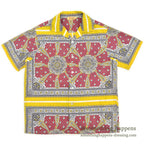 〜1960's LAGUNA ORIENTAL PATTERN S/S BOX SHIRT ... M