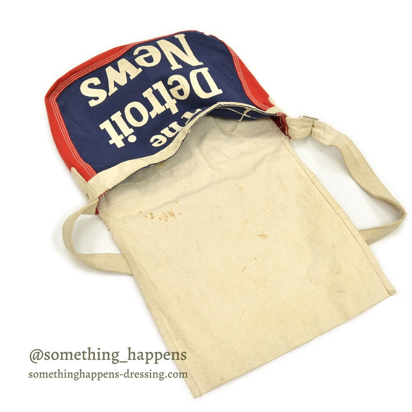 1960's~ The Detroit News NEWS PAPER BAG... SMALL