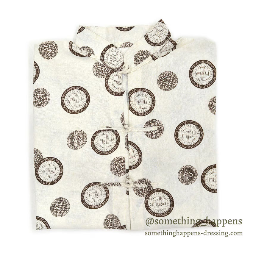 〜1990's DEADSTOCK GRECIAN PRINT S/S SHIRT ...