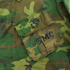 1970's USMC ERDL JUNGLE FATIGUE JACKET MIX LEAF... MR