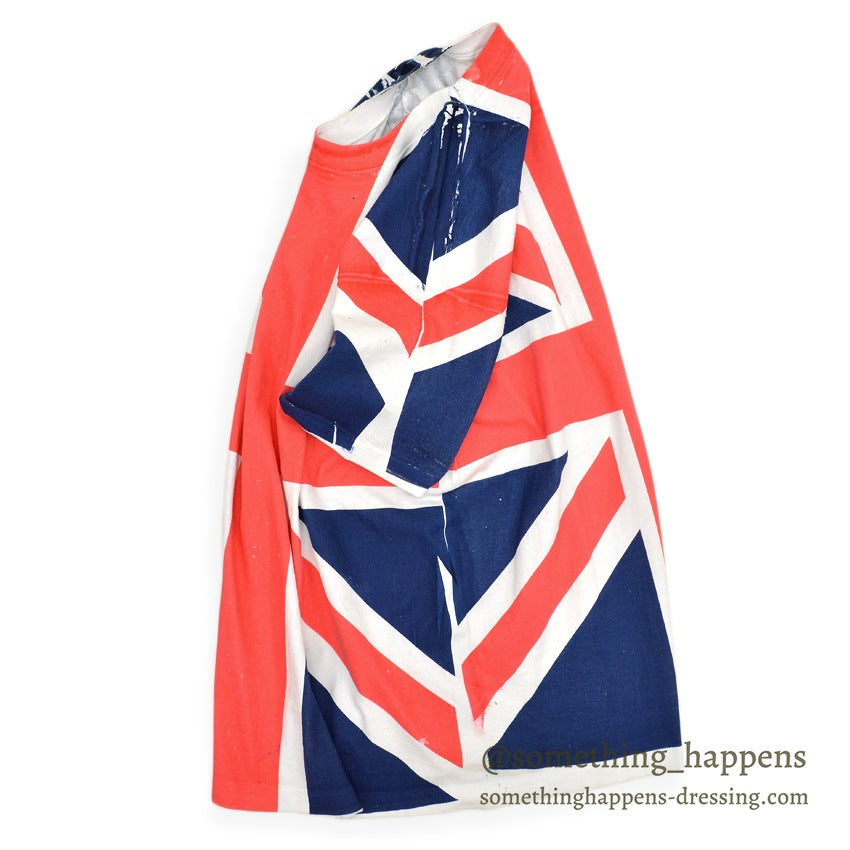 1990's FRUIT OF THE LOOM UNION JACK ALL OVER PRINT T-SHIRT ... XL