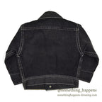 1950's WESTERN TWO POCKETS BLACK DENIM JACKET FOR KIDS...