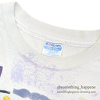 1990's HANES PANSIES FLOWER ART PRINT T-SHIRT ... XXL