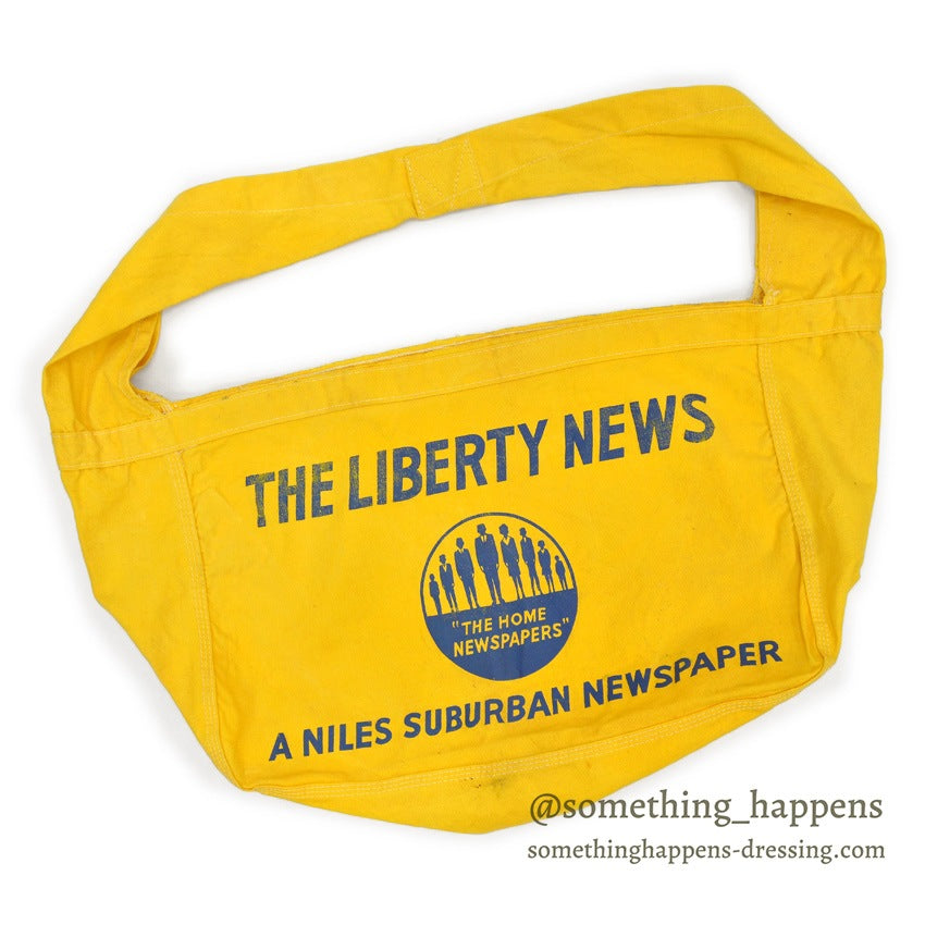 1960's ' THE LIBERTY NEWS ' NEWS PAPER BAG YELLOW ...