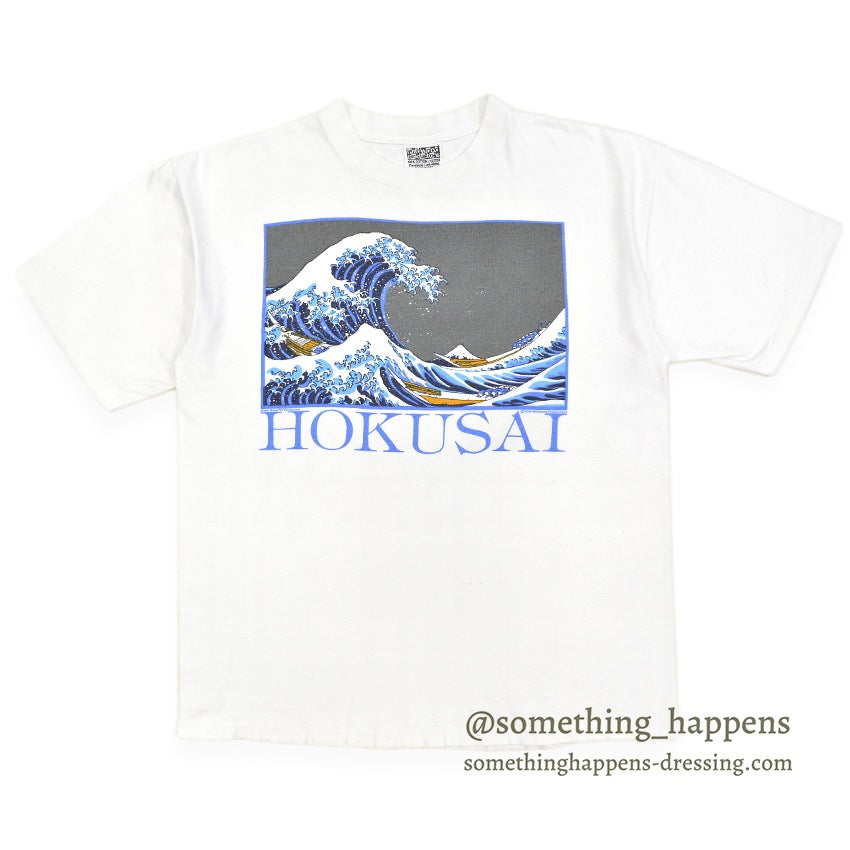1980s WILDWOOD PRODUCTIONS Hokusai The Great Wave off Kanagawa T-SHIRT ... XL